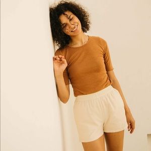 Mollusk Hemp Rib Tee Cinnamon Medium